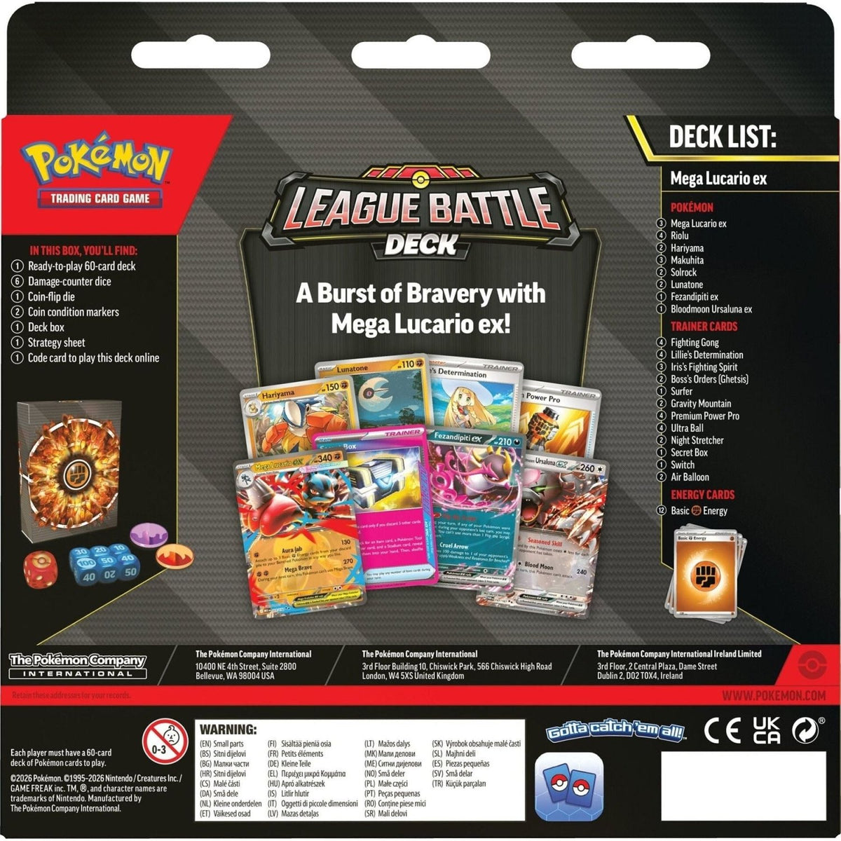 Pokemon League Battle Deck (Lucario ex) at King Card Canada