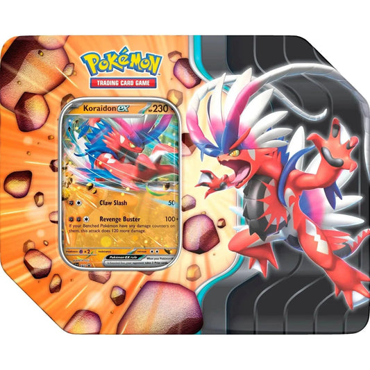 Pokemon Slashing Legends Tin (Koraidon) 0196214108745 at King Card Canada