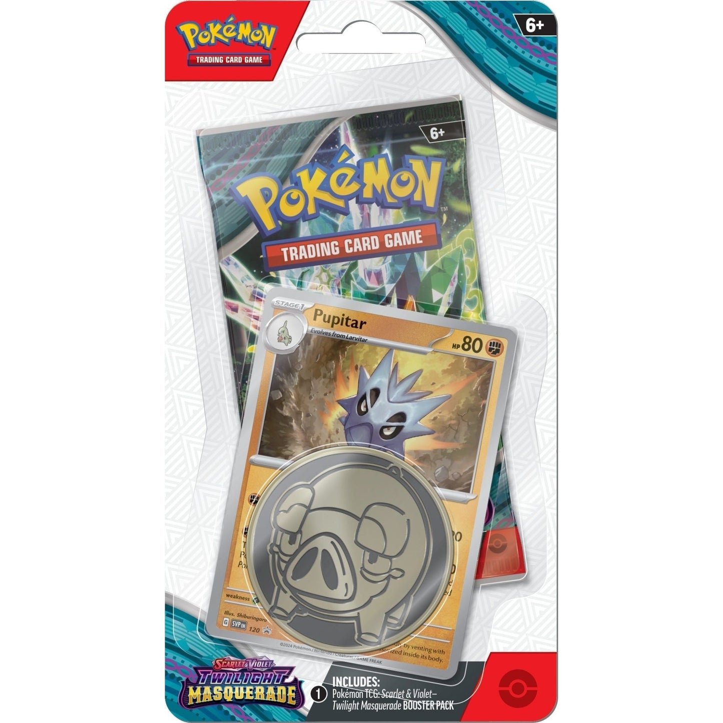 Pokemon Twilight Masquerade Checklane Blister Pack Bundle (Pupitar) at King Card Canada