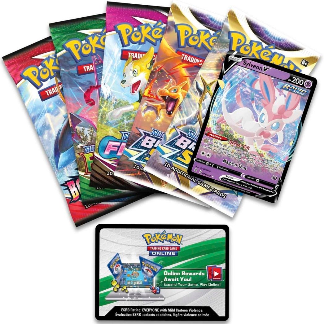 Pokemon V Heroes Tin (Sylveon V) 0820650851322 at King Card Canada