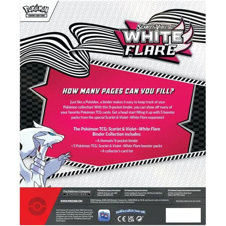 Pokemon White Flare Binder Collection 0196214129221 at King Card Canada