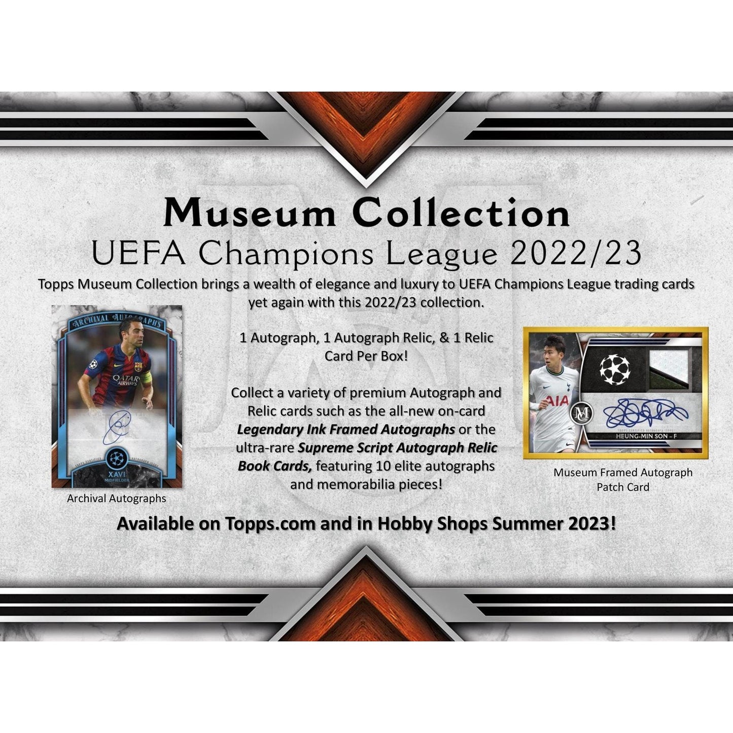 2022 - 23 Topps Museum Collection UEFA Champions League Soccer Hobby Box at King Card Canada