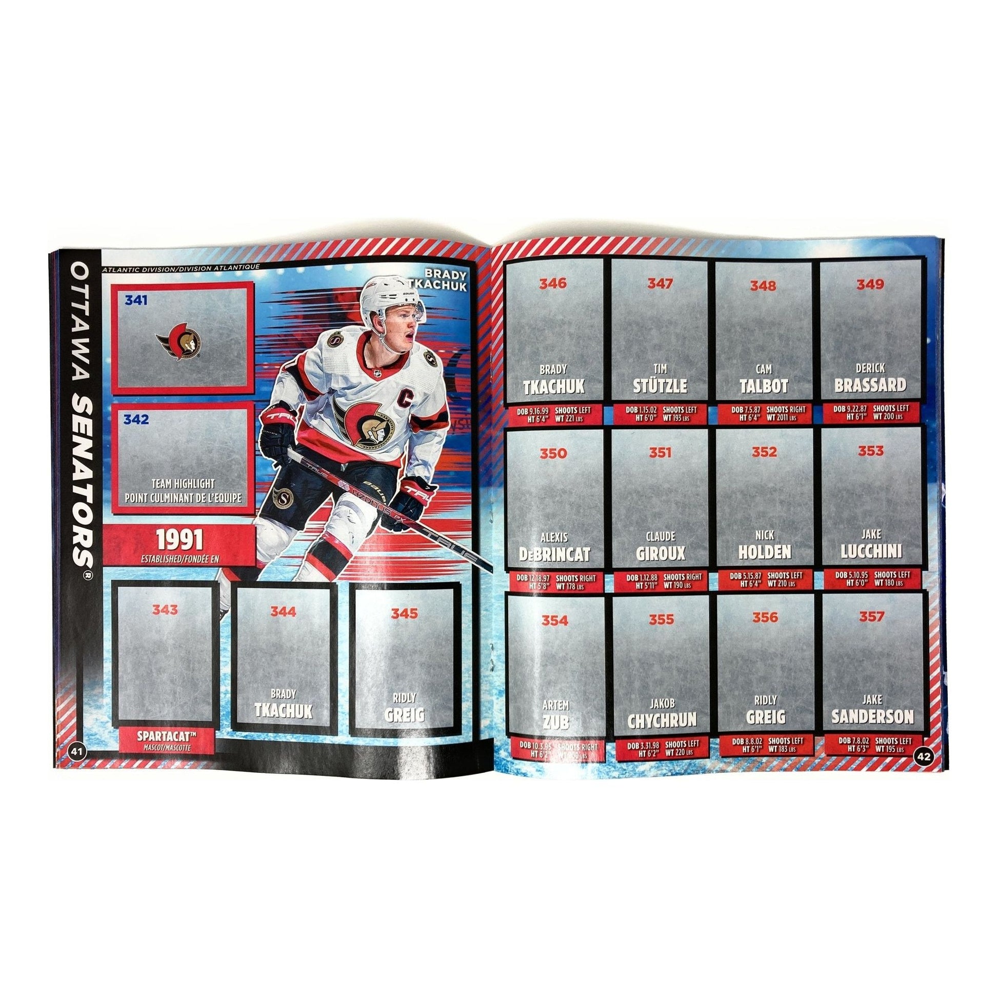 2023 - 24 Topps NHL Hockey Sticker Collection Album at King Card Canada