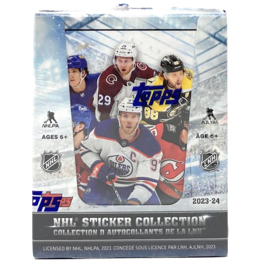 2023 - 24 Topps NHL Hockey Sticker Collection Box (50 Packs) at King Card Canada