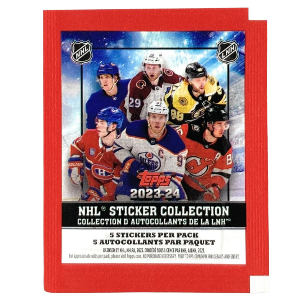 2023 - 24 Topps NHL Hockey Sticker Collection Box (50 Packs) at King Card Canada