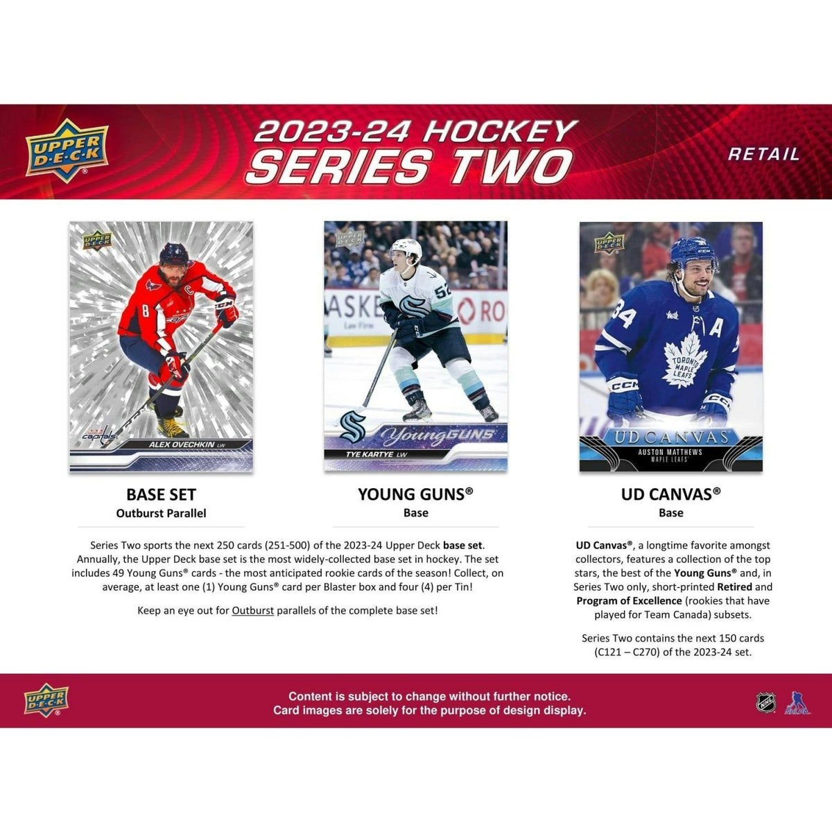 2023 - 24 Upper Deck Series 2 Hockey Blaster Box at King Card Canada