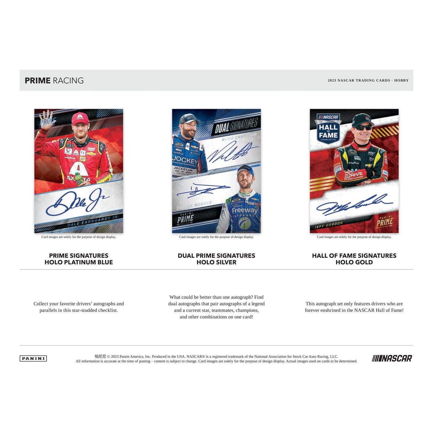 2023 Panini Prime NASCAR Racing Hobby Box at King Card Canada