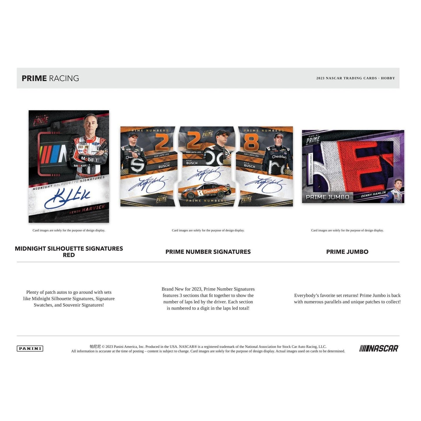 2023 Panini Prime NASCAR Racing Hobby Box at King Card Canada