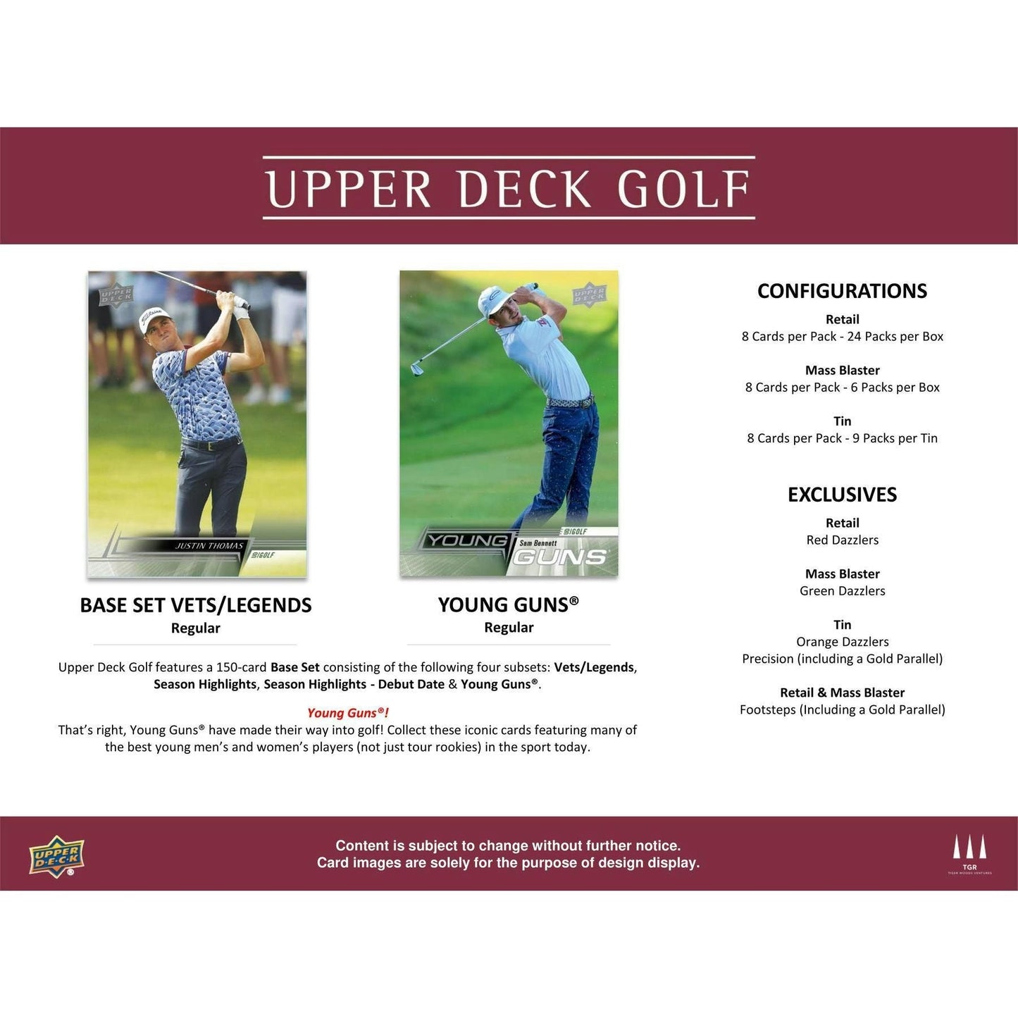 2024 Upper Deck Golf Collector's Tin at King Card Canada