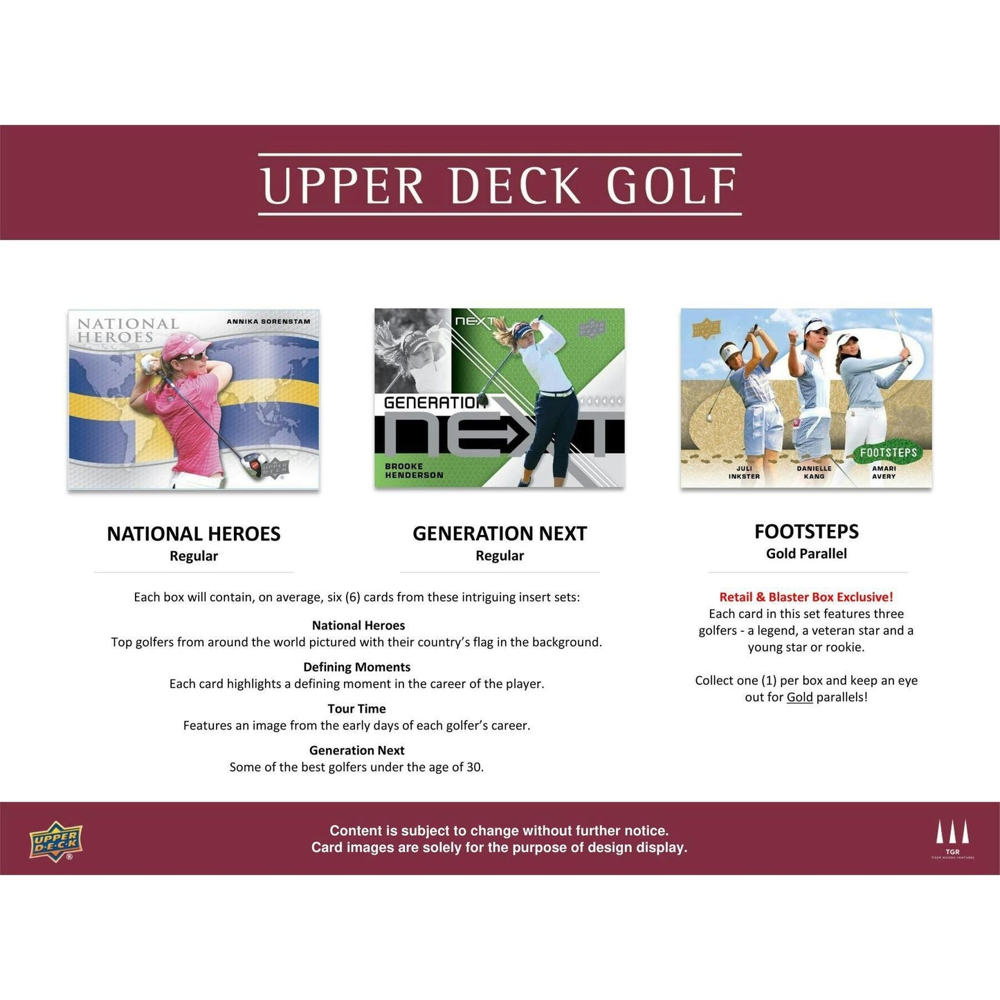 2024 Upper Deck Golf Collector's Tin at King Card Canada