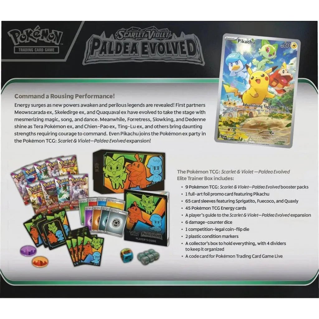 Pokemon Paldea Evolved Elite Trainer Box at King Card Canada