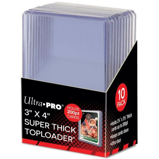 Ultra Pro 3" x 4" Super Thick 200pt Toploaders (Pack of 10) at King Card Canada