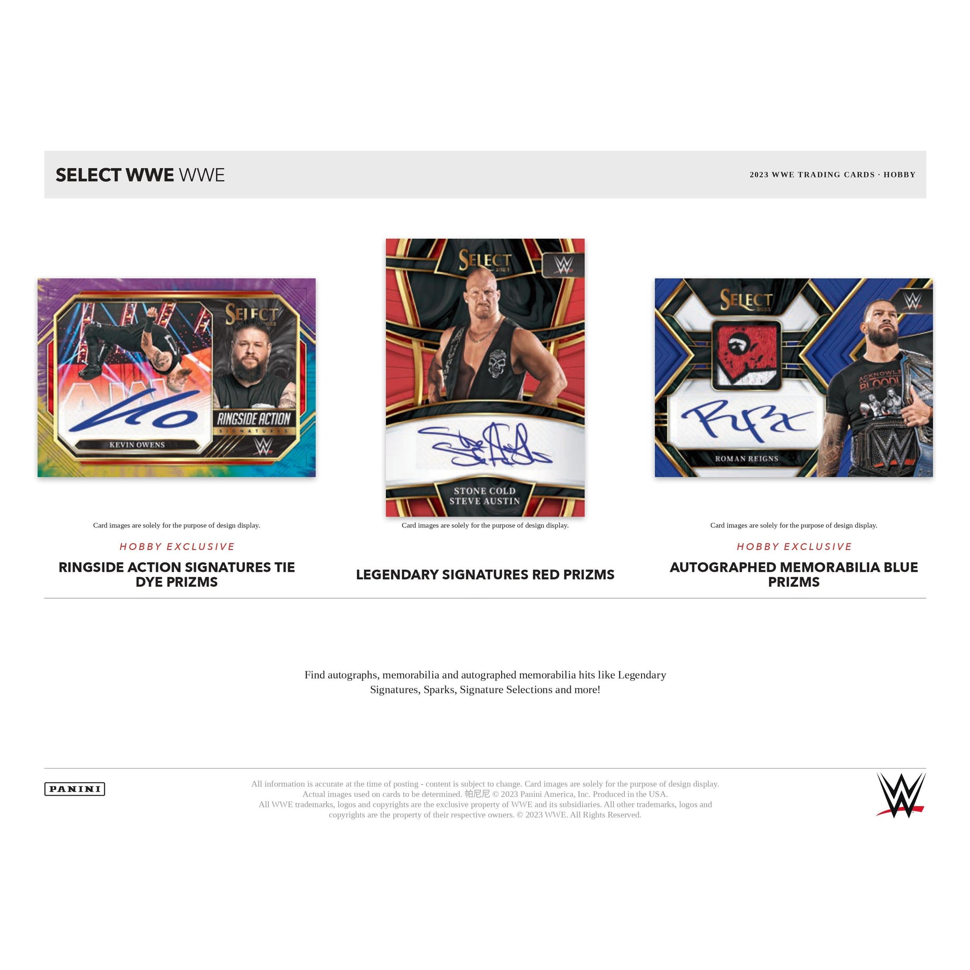 2023 Panini Select WWE Hobby Box - King Card Canada