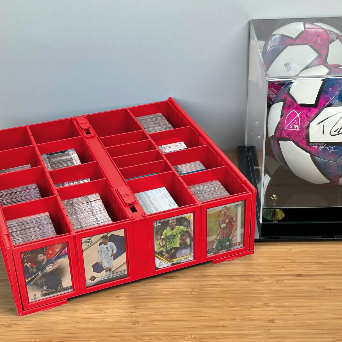 BCW Collectible Card Storage Bin - 3200 Card (Red) 722626620164 - 1-CCB-3200-RED - King Card Canada