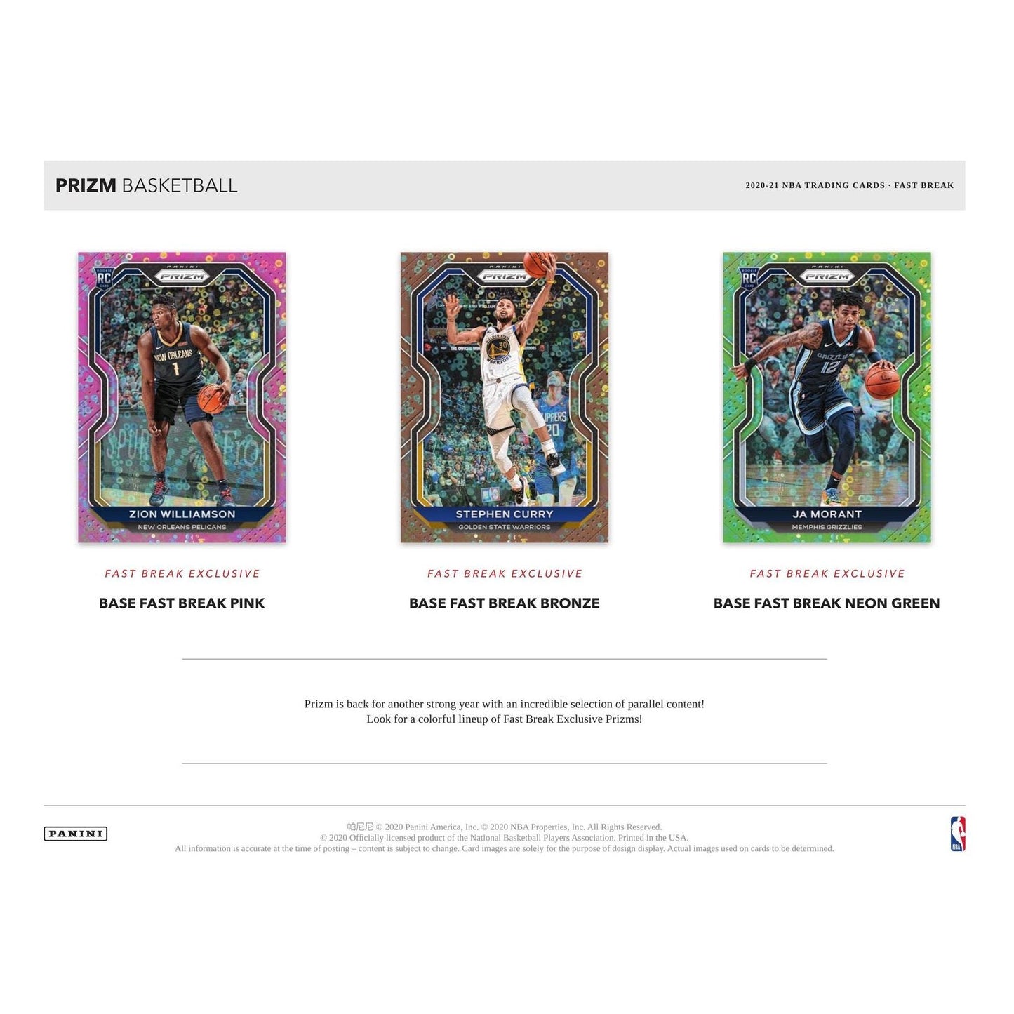 2020-21 Panini Prizm Basketball Fast Break Hybrid Box - King Card Canada