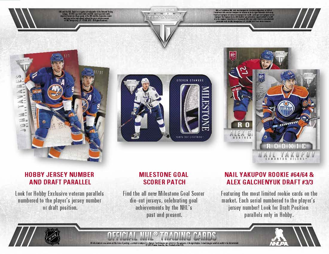 2013 - 14 Panini Titanium Hockey Hobby Box 613297781219 - King Card Canada