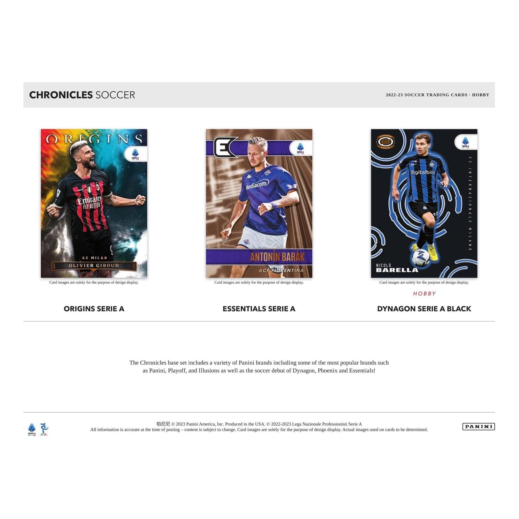 2022-23 Panini Chronicles Soccer Hobby Box (English Premier League / La Liga / Serie A) - King Card Canada