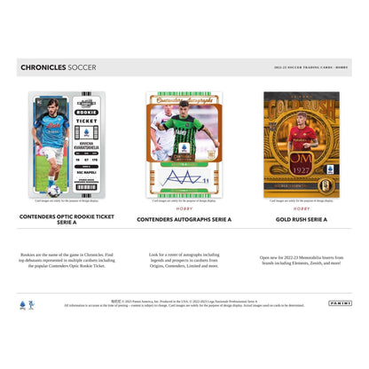 2022-23 Panini Chronicles Soccer Hobby Box (English Premier League / La Liga / Serie A) - King Card Canada