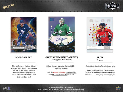 2020 - 21 Upper Deck Skybox Metal Universe Hockey Blaster Box 053334958011 at King Card Canada