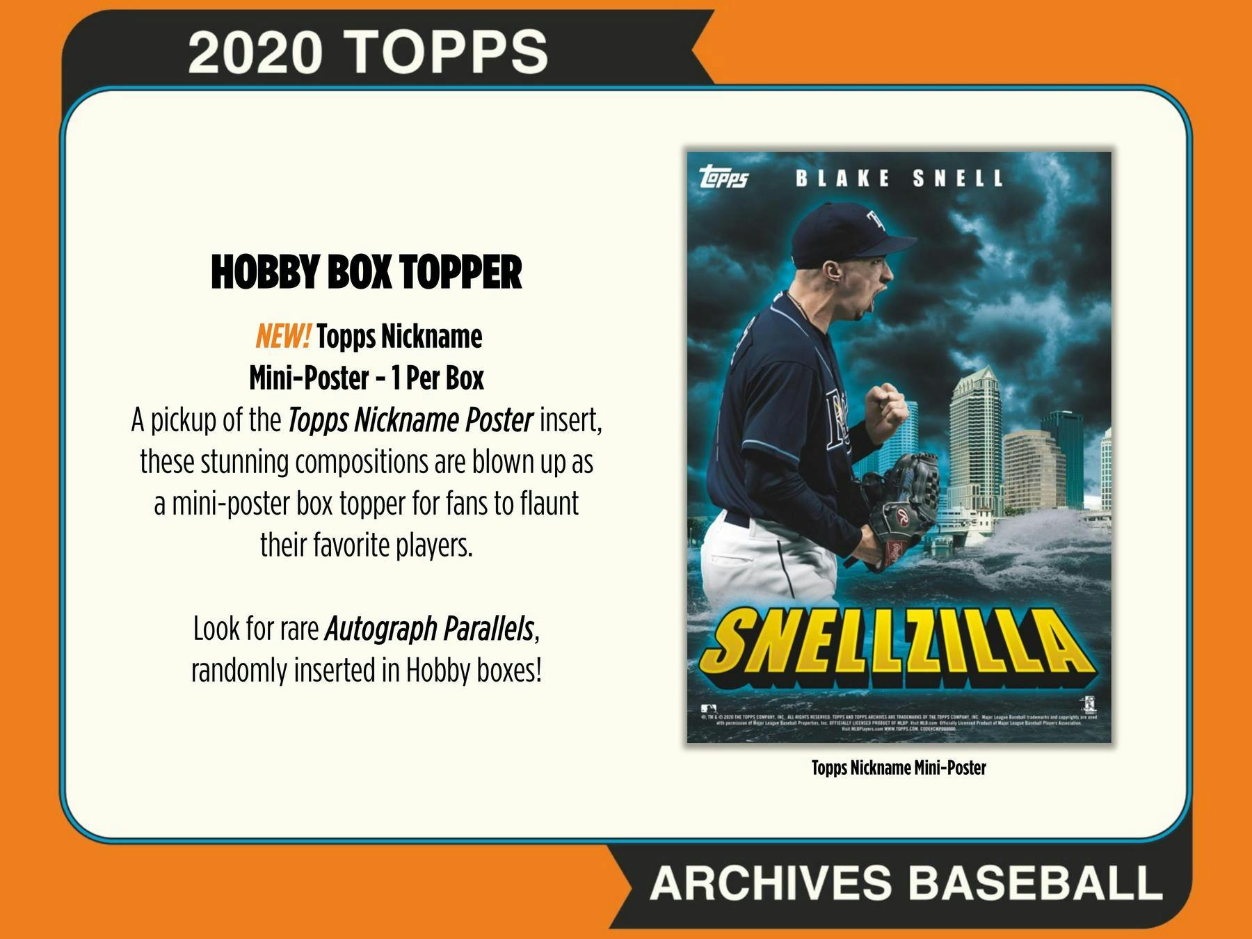 2020 Topps Archives Baseball Hobby Box 887521091553 at King Card Canada