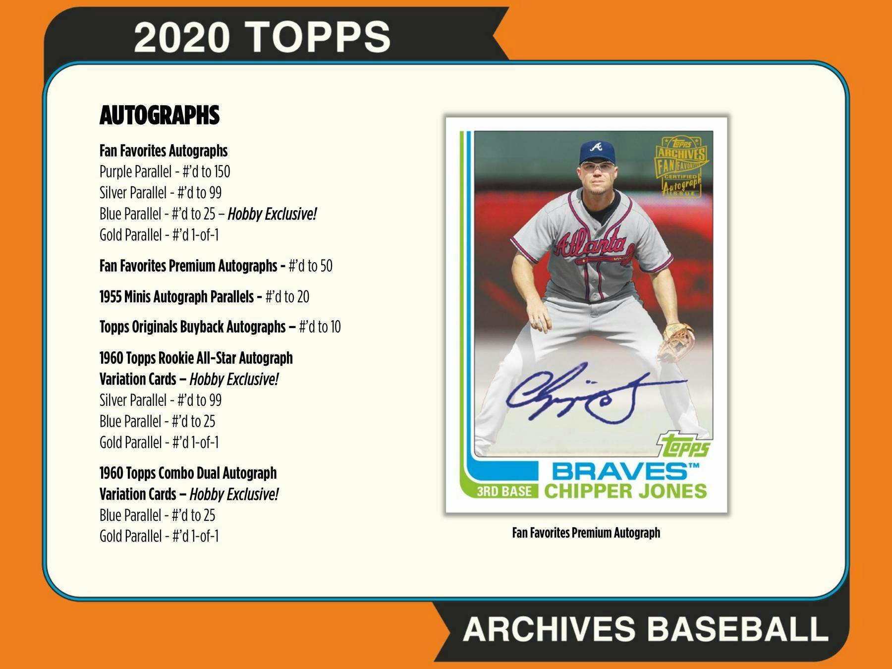 2020 Topps Archives Baseball Hobby Box 887521091553 at King Card Canada