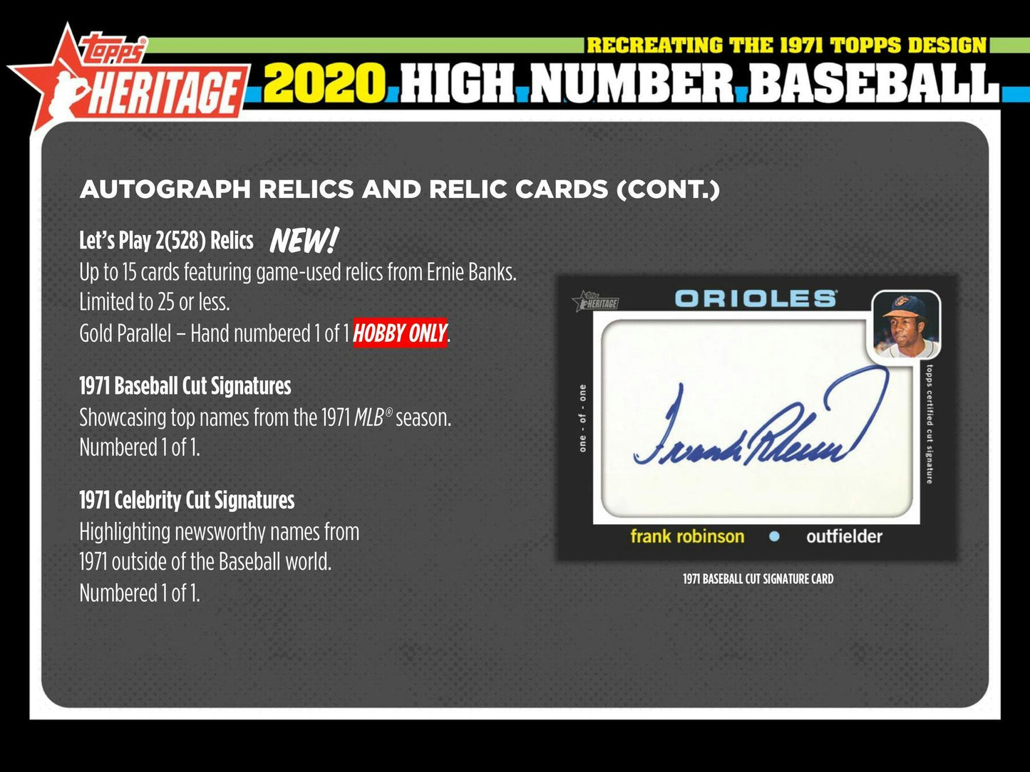 2020 Topps Heritage High Number Baseball Hobby Box 887521092727 at King Card Canada