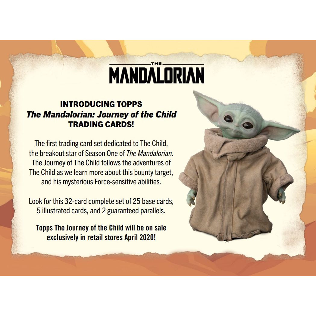 2020 Topps Star Wars The Mandalorian: Journey of the Child Blaster Box 887521092581 - King Card Canada