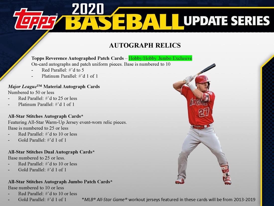 2020 Topps Update Series Baseball Retail Box 887521093069 at King Card Canada