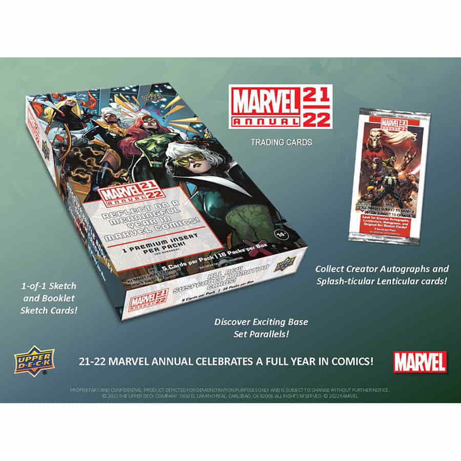2021 - 22 Upper Deck Marvel Annual Trading Cards Hobby Box 053334981798 at King Card Canada