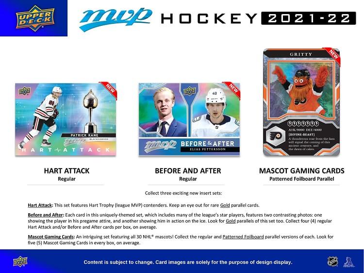 2021 - 22 Upper Deck MVP Hockey Hobby Box at King Card Canada