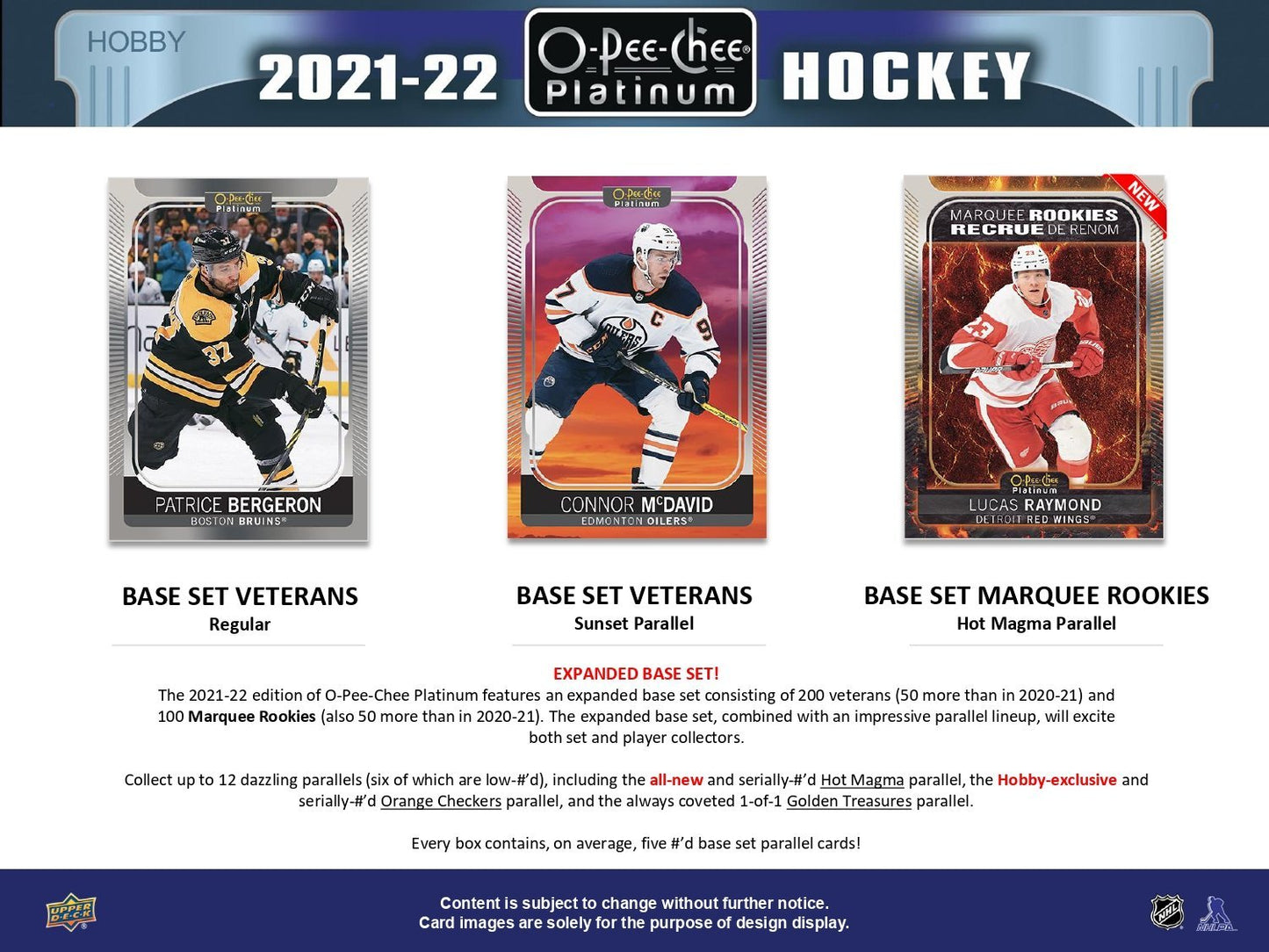 2021 - 22 Upper Deck O - Pee - Chee Platinum Hockey Hobby Box 053334983365 at King Card Canada