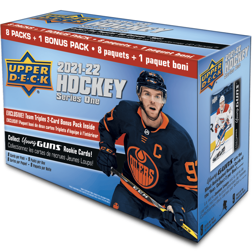 2021 - 22 Upper Deck Series 1 Hockey Triples Blaster Box 053334968416 at King Card Canada