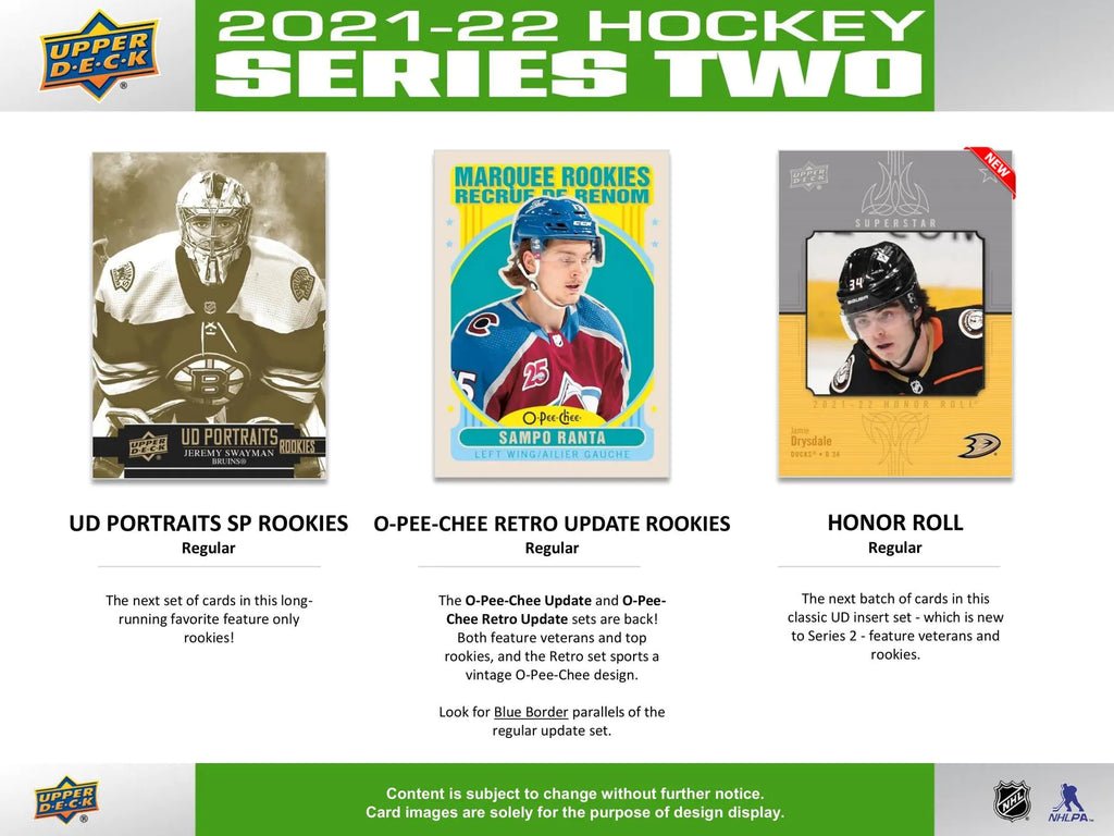 2021 - 22 Upper Deck Series 2 Hockey Collector's Tin 053334980098 at King Card Canada