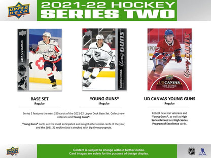 2021 - 22 Upper Deck Series 2 Hockey Collector's Tin 053334980098 at King Card Canada