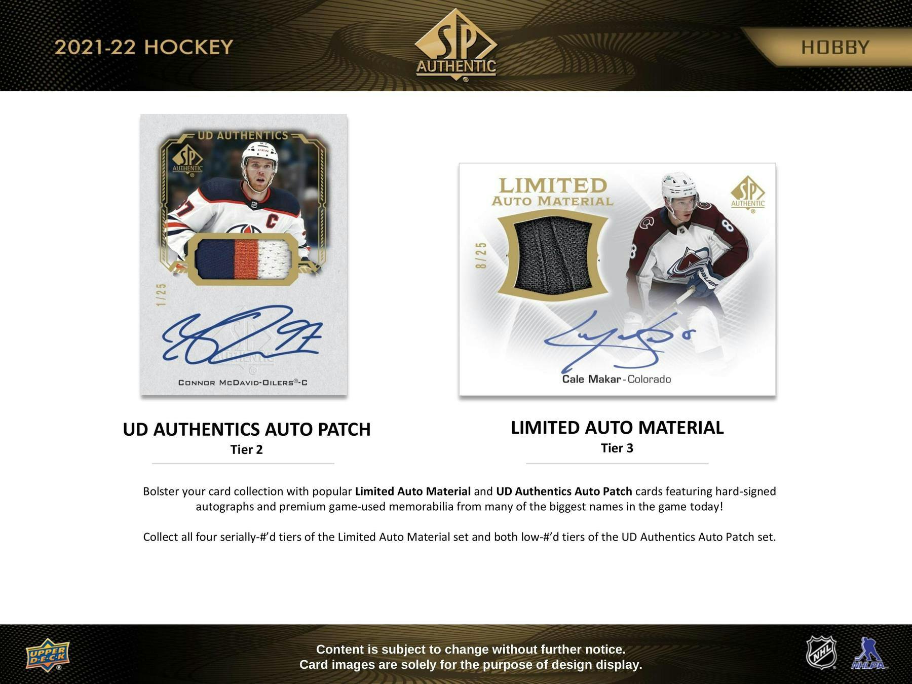 2021 - 22 Upper Deck SP Authentic Hockey Hobby Box 053334984218 at King Card Canada