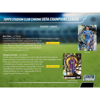 2021-22 Topps Stadium Club Chrome UEFA Champions League Soccer Hobby Box - King Card Canada