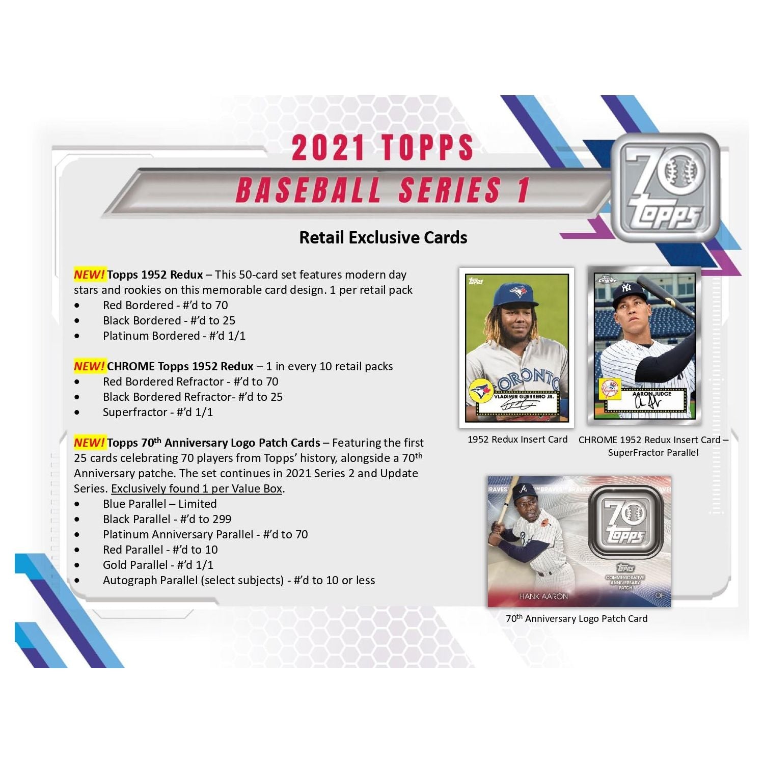 2021 Topps Series 1 Baseball Retail Pack 887521095452 at King Card Canada