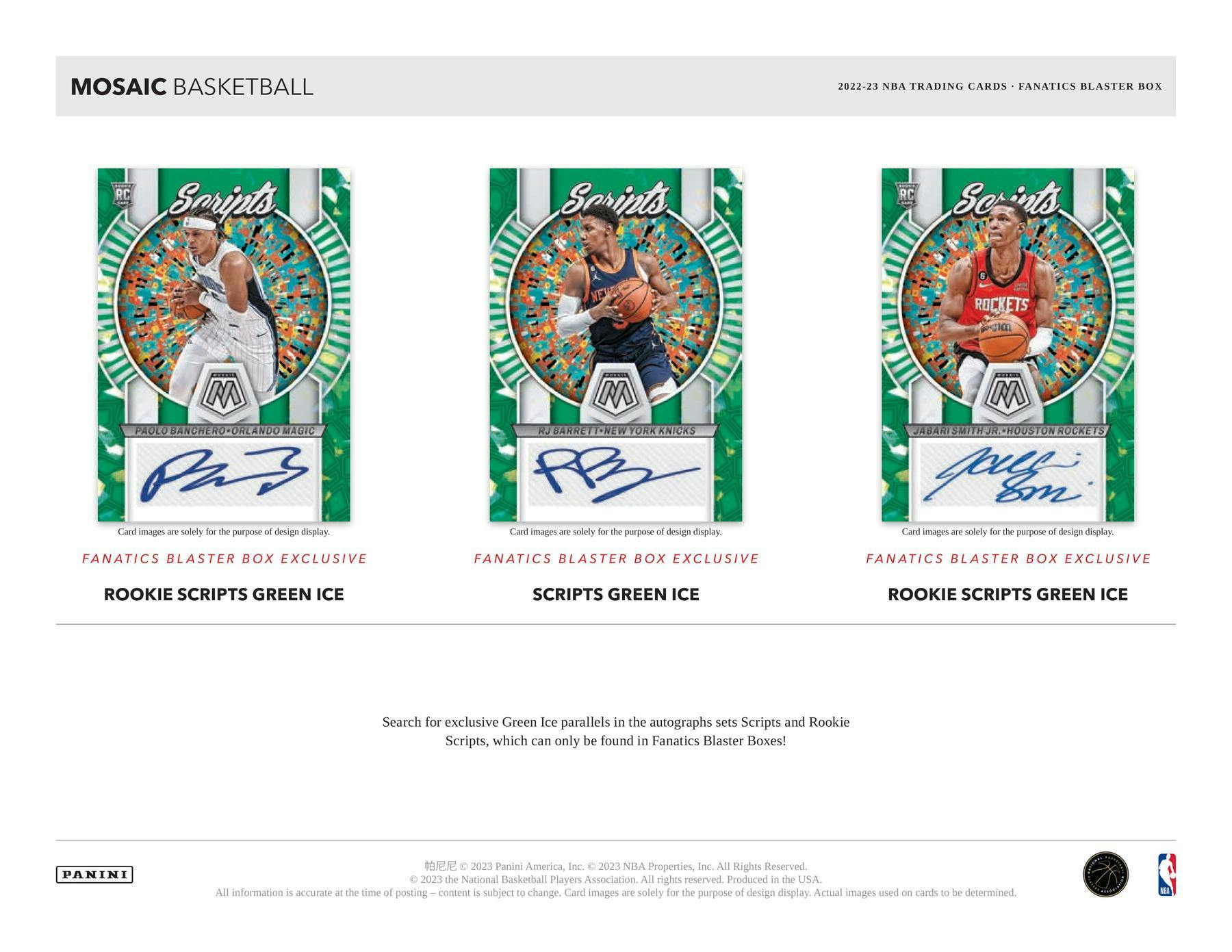 2022 - 23 Panini Mosaic Basketball Blaster Box at King Card Canada