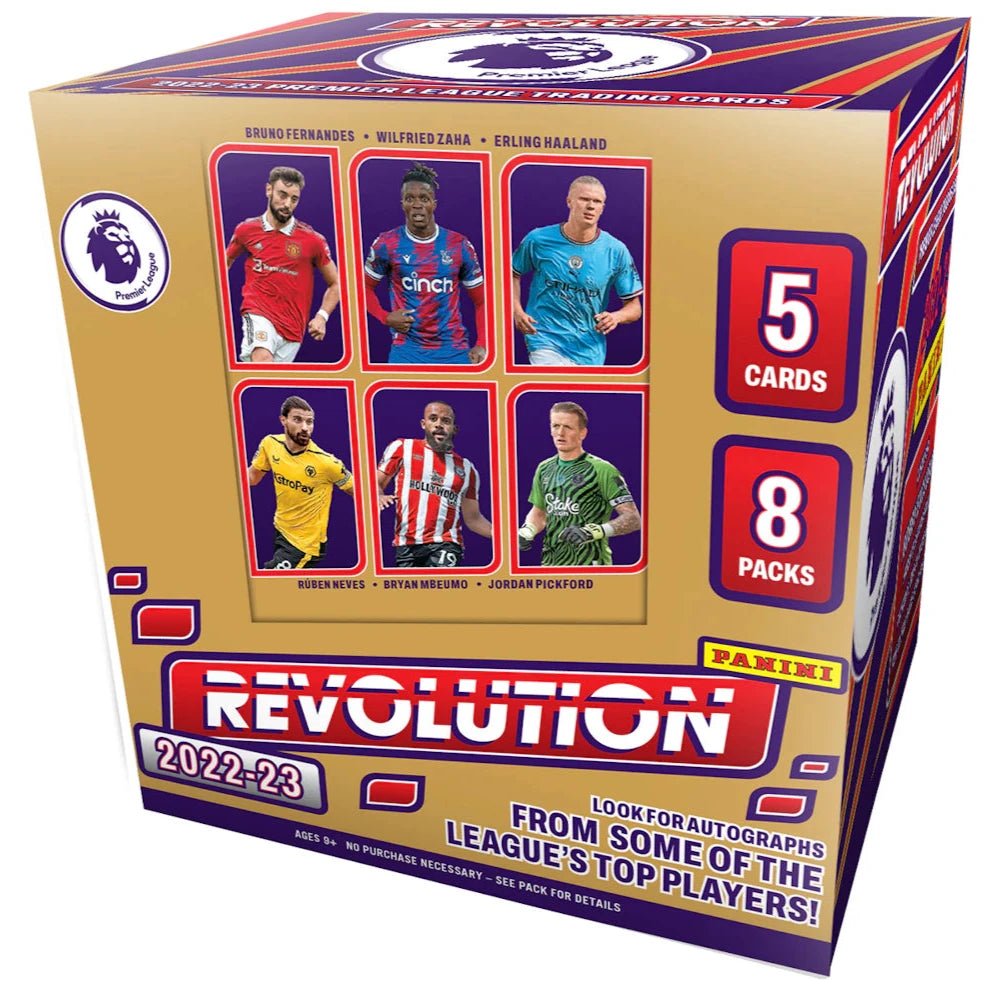 2022 - 23 Panini Revolution EPL English Premier League Soccer Hobby Box at King Card Canada