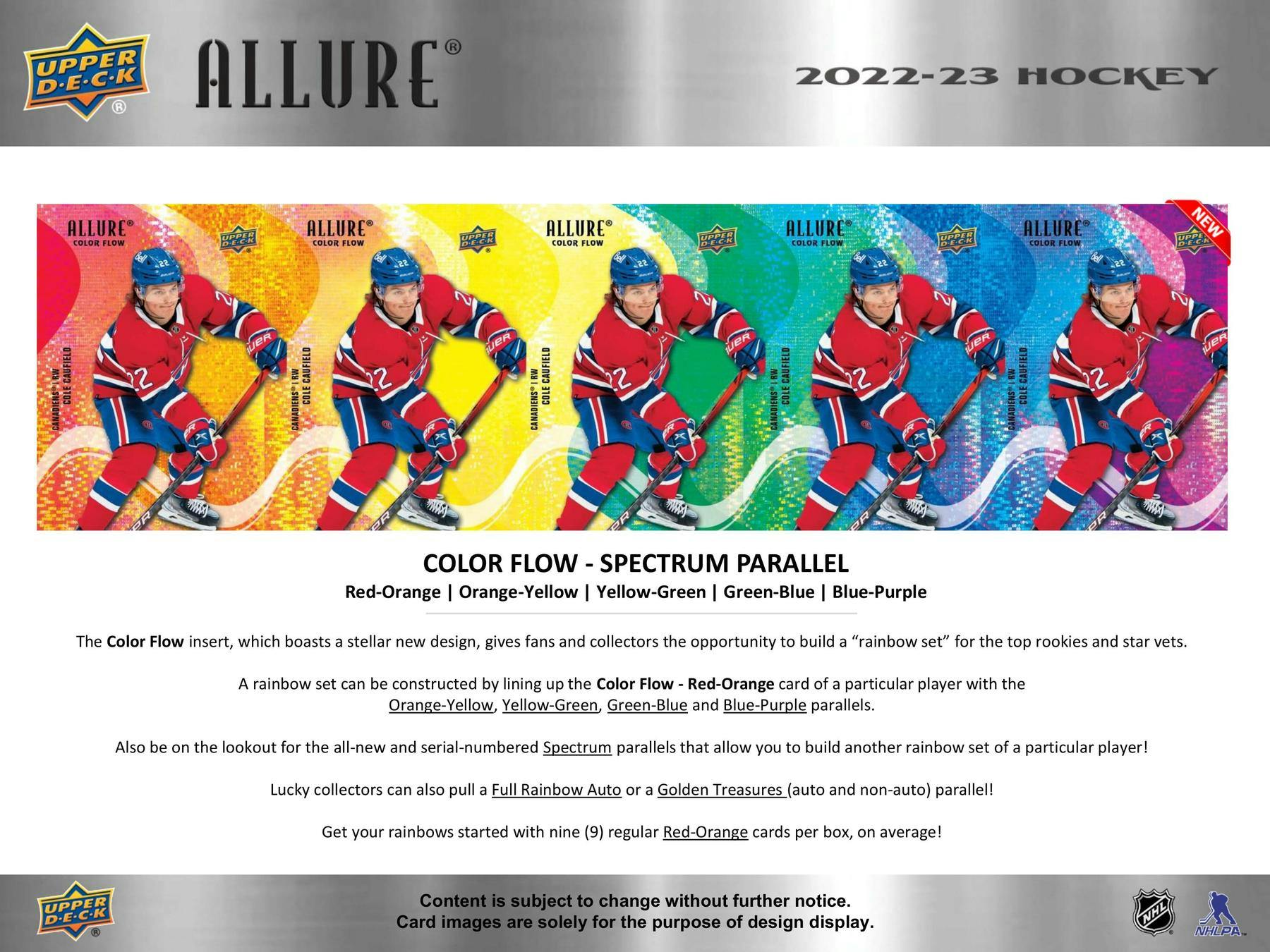 2022 - 23 Upper Deck Allure Hockey Hobby Box 053334104548 at King Card Canada