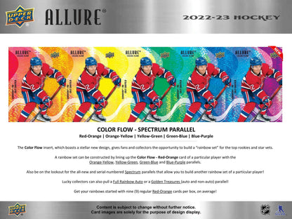 2022 - 23 Upper Deck Allure Hockey Hobby Box 053334104548 at King Card Canada