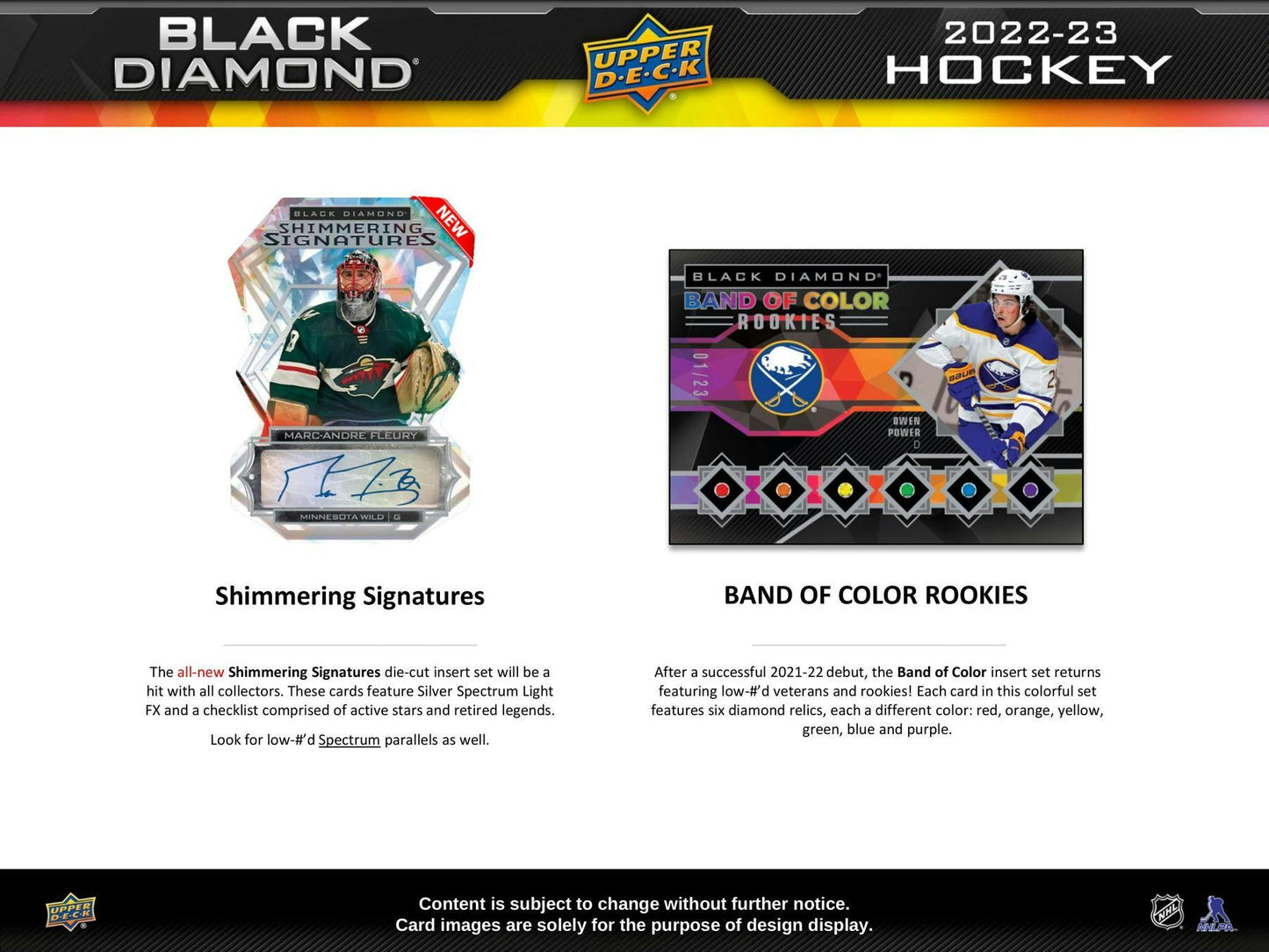 2022 - 23 Upper Deck Black Diamond Hockey Hobby Box 053334104777 at King Card Canada