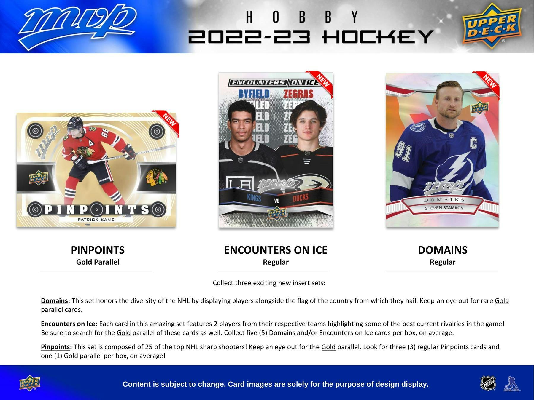 2022 - 23 Upper Deck MVP Hockey Hobby Box 053334995610 at King Card Canada