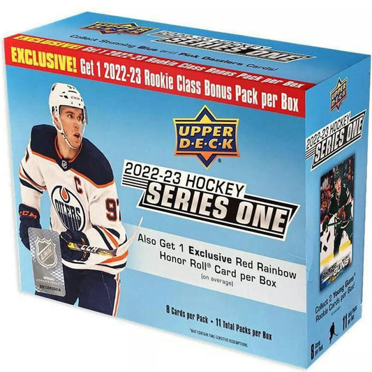 2022 - 23 Upper Deck Series 1 Hockey Mega Box 053334999861 at King Card Canada