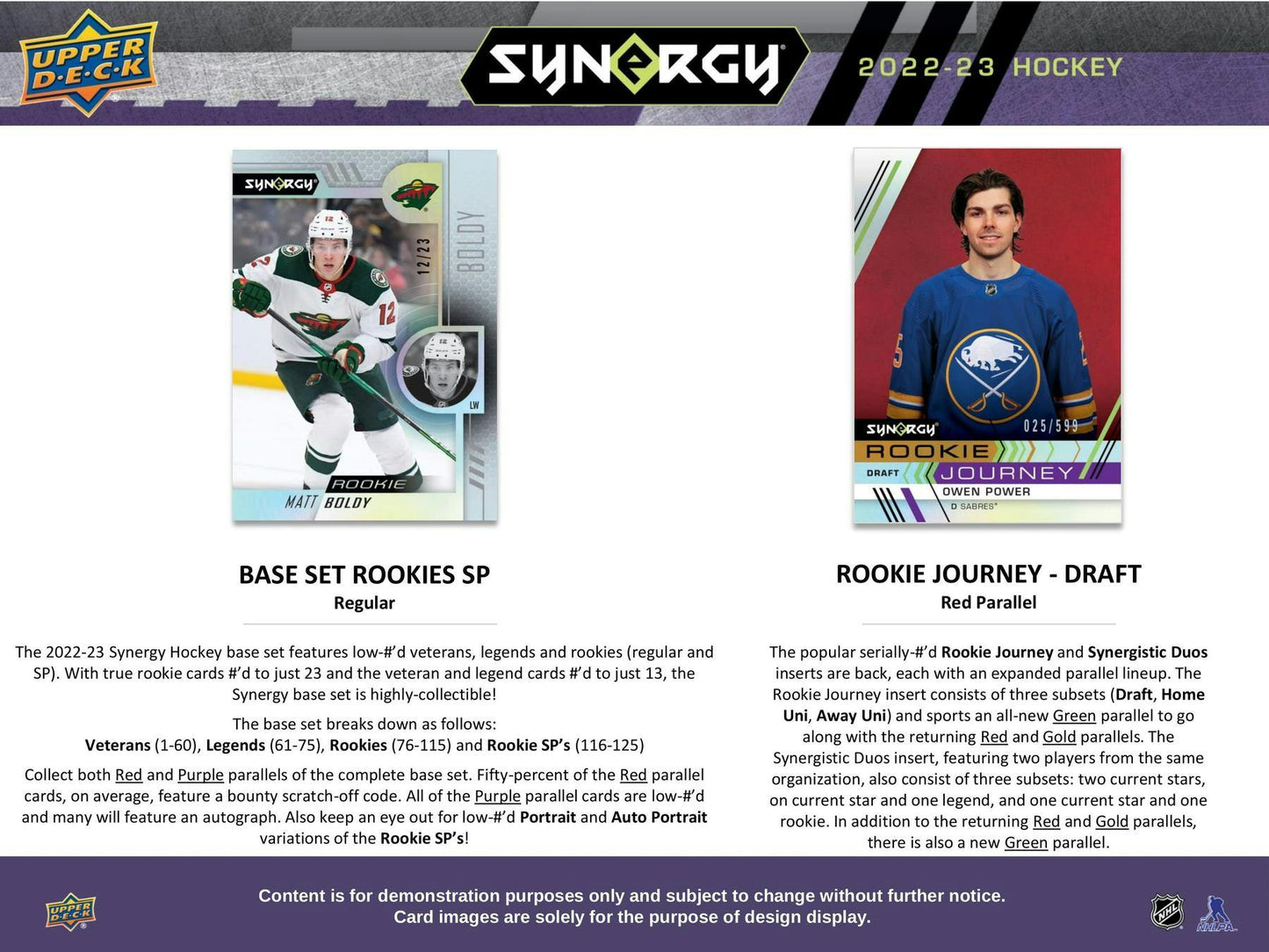 2022 - 23 Upper Deck Synergy Hockey Hobby Box 053334105248 at King Card Canada