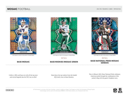 2022 Panini Mosaic Football Blaster Box 613297999850 at King Card Canada
