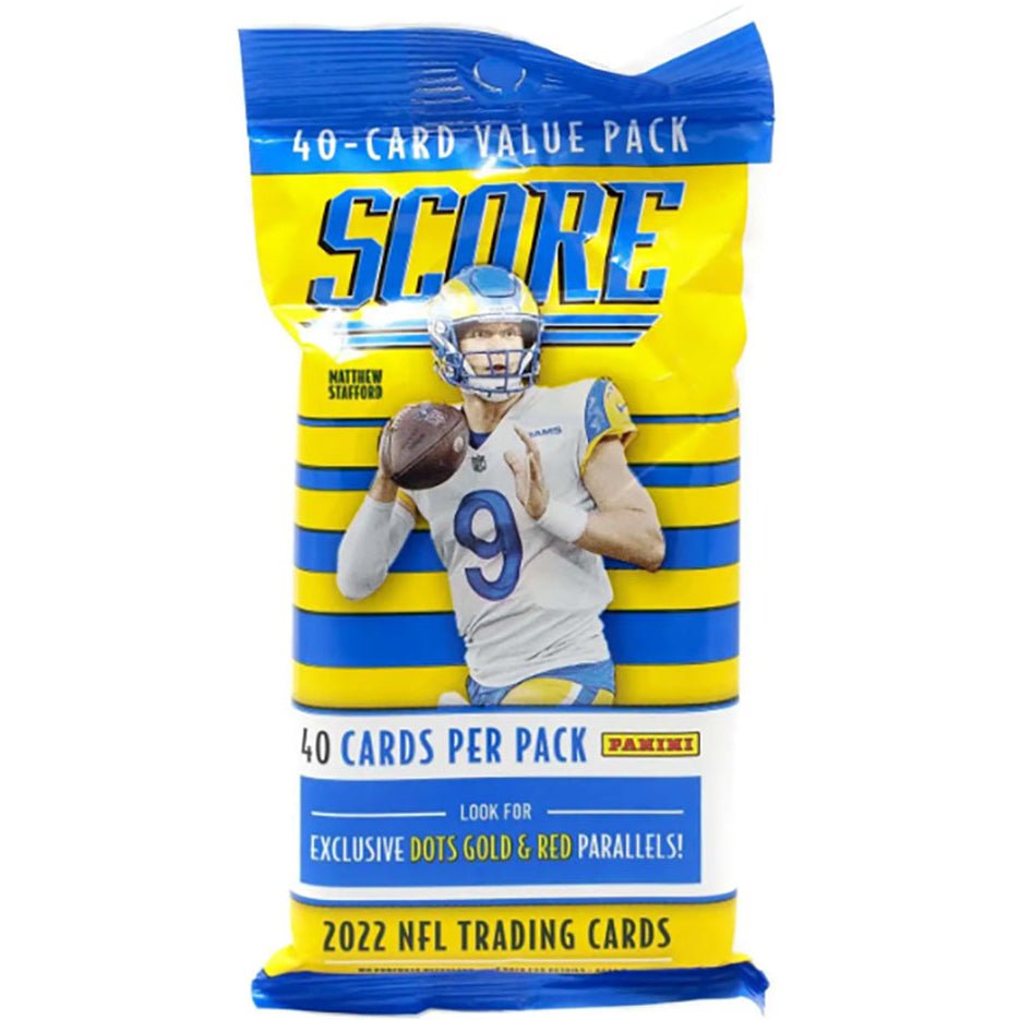 2022 Panini Score Football Cello Fat Pack 613297996088 at King Card Canada