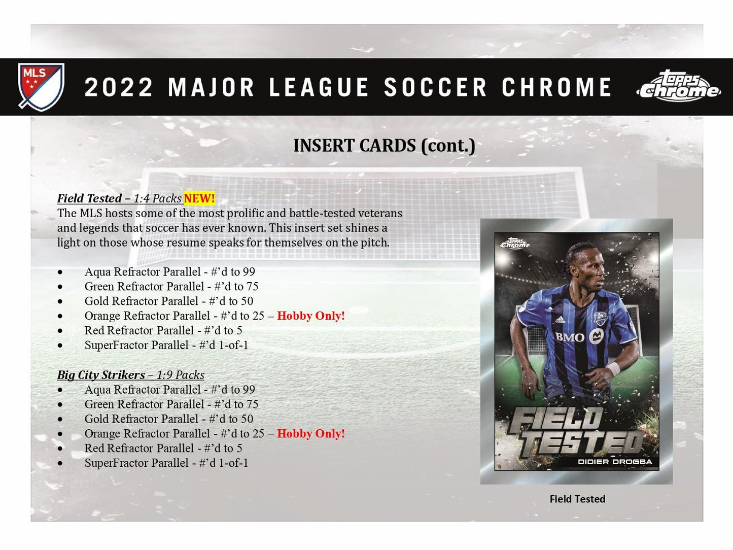 2022 Topps Chrome MLS Soccer Hobby Box 887521112388 at King Card Canada