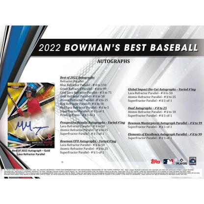 2022 Topps Bowman's Best Master Hobby Box - King Card Canada