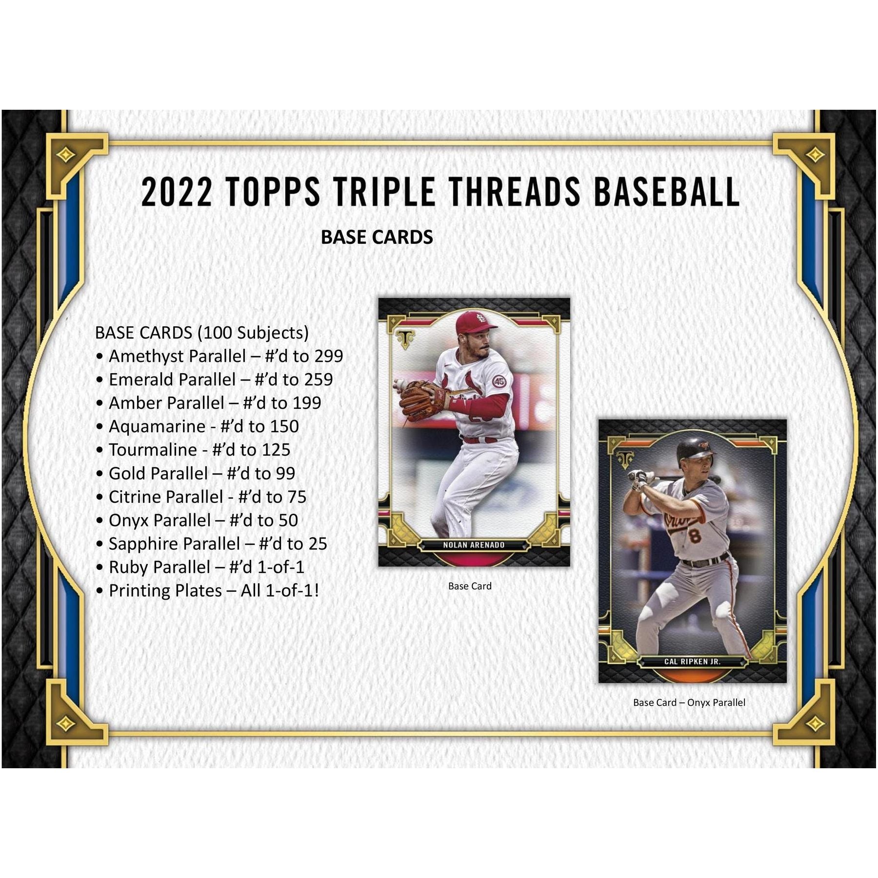 2022 Topps Triple Threads Baseball Hobby Box - King Card Canada